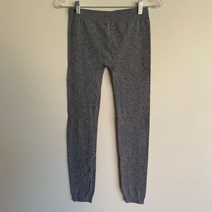 Grey thermal insulated leggings tights size S